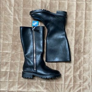 Zara leather boots toddler girl size 10
